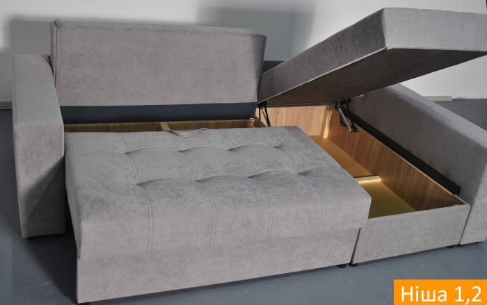 Угловой диван АК-3 (ортопедическое спальное место, пружинная система Pocket Spring, пантограф) - 89