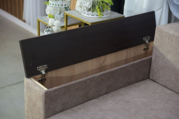 Диван Патрик с нишами в подлокотниках (ортопедическое спальное место, пружинная система Pocket Spring) - 89 part 1