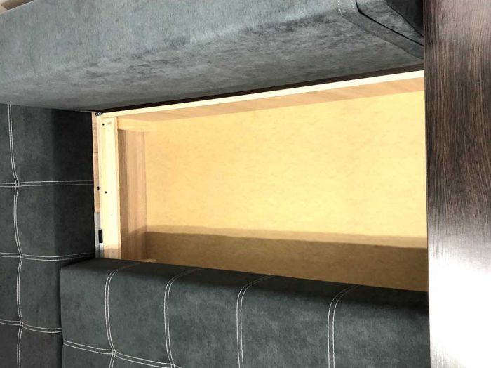 Угловой диван Неаполь (бар, ниша, полки) – 89