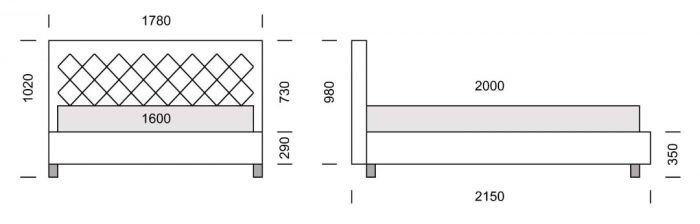 Кровать Милана 160 с подъемным механизмом и матрасом - 16