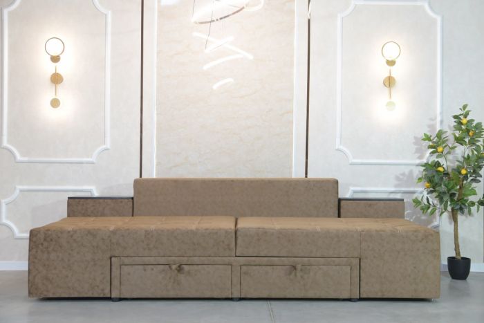 Диван трансформер Комбо 4 универсал (ниша в боковых тумбах + два ящика, ортопедическое спальное место, пружинная система Pocket Spring) - 89