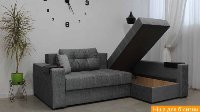 Угловой диван АК-3 (ортопедическое спальное место, пружинная система Pocket Spring, пантограф) - 89