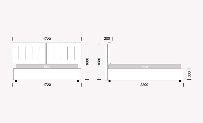 Кровать Скарлетт 160 без матраса – 16