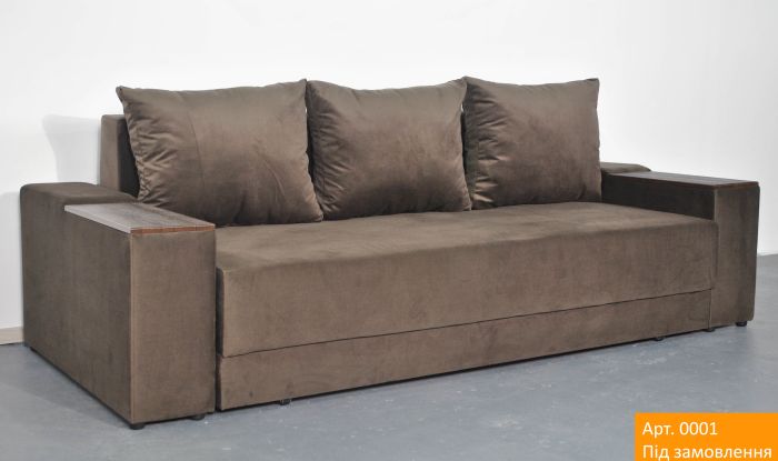 Диван Марко 160 на Pocket Spring (ортопедическое большое спальное место + ниши в подлокотниках) антикоготь, износостойкая обивка - 101 (ЭТА МОДЕЛЬ СНЯТА С ПРОИЗВОДСТВА И ПРОДАЖИ)