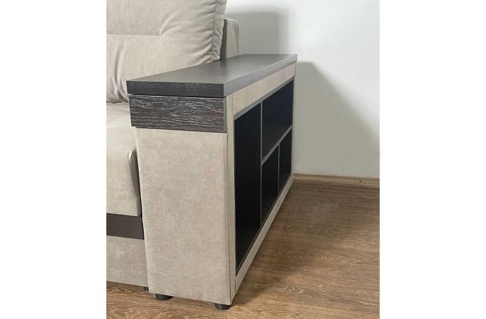 Угловой диван Неаполь (бар, ниша, полки) – 89