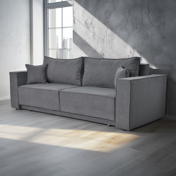 Диван Деко Лофт (спальное место 160 на 200 см, антикоготь, износостойкая обивка) - 115 (ЭТА МОДЕЛЬ СНЯТА С ПРОИЗВОДСТВА И ПРОДАЖИ)