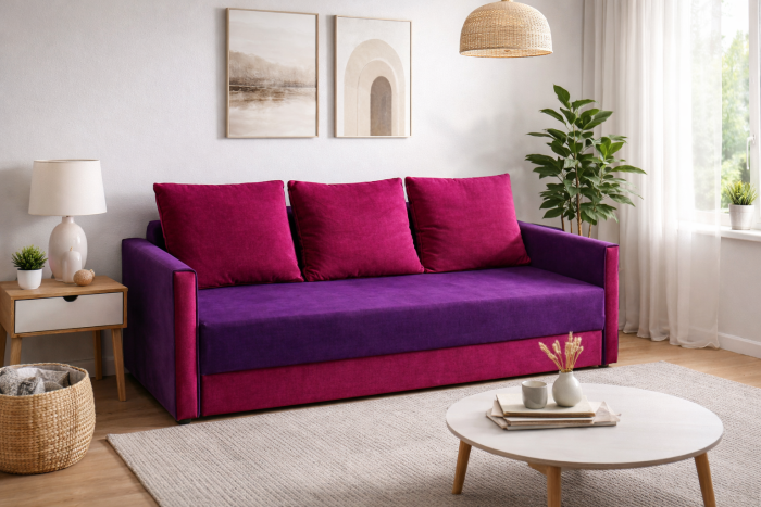 Диван Рилс тонкие бока (уникальная беспружинная модель) - 104