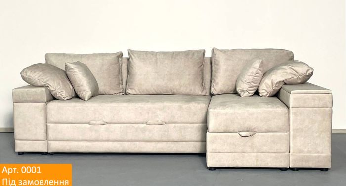 Угловой диван Бомонт (ниша + бар) - 107 