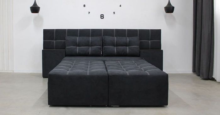 Диван трансформер Компакт 6 универсал (со спинкой, ящики-ниша, ниша в боковых тумбах) Прайм Т 2К — 89