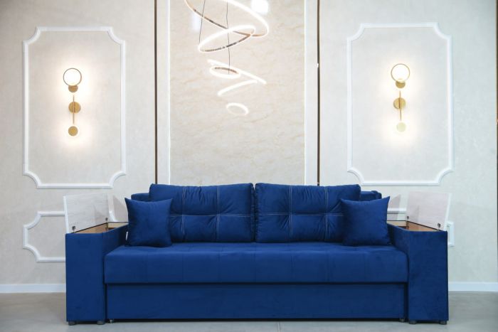 Диван Мартин 2 160 (большое спальное место + ниши в быльцах, оббивка велюр) - 89 Part 5