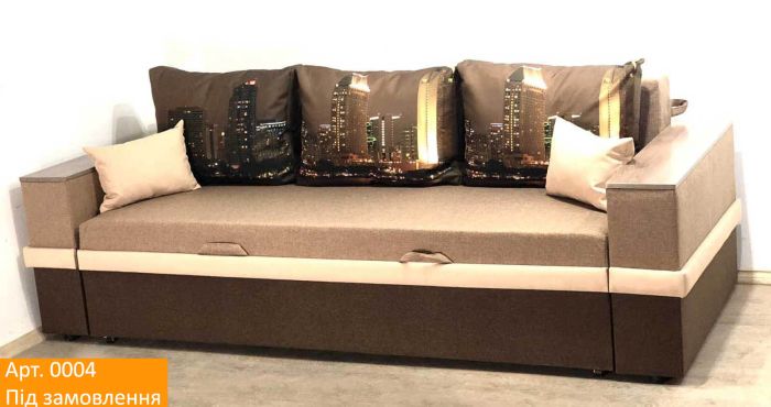 Диван Ланна New (ниша в подлокотниках), антикоготь, износостойкая оббивка - 107