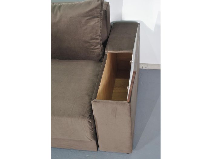 Диван Марко 160 на Pocket Spring (ортопедическое большое спальное место + ниши в подлокотниках) антикоготь, износостойкая обивка - 101 (ЭТА МОДЕЛЬ СНЯТА С ПРОИЗВОДСТВА И ПРОДАЖИ)