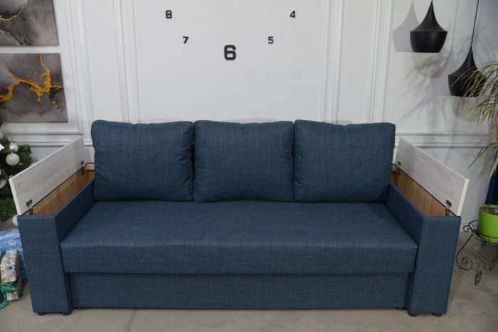 Диван Патрик с нишами в подлокотниках (ортопедическое спальное место, пружинная система Pocket Spring) - 89 part 1