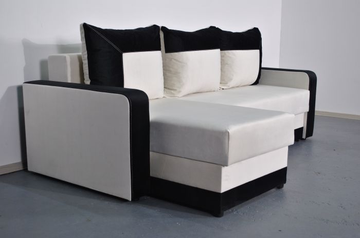 Угловой диван Акорд, мягкие подлокотники, антикоготь, износостойкая оббивка - 89