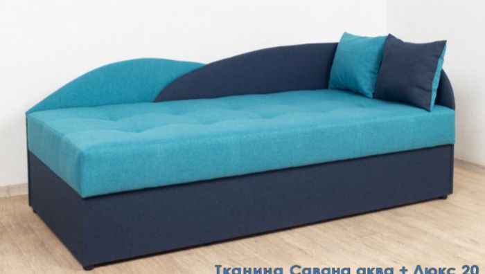 Односпальная кровать Малибу 800 на 1900, ткань рогожка - 101