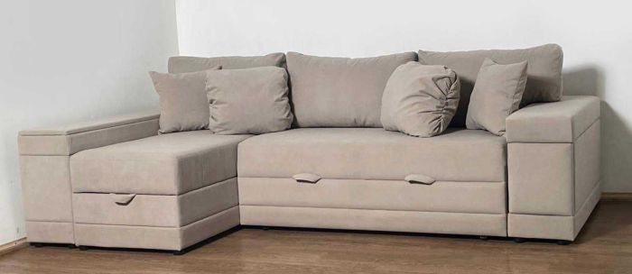 Угловой диван Бомонт (ниша + бар) - 107 