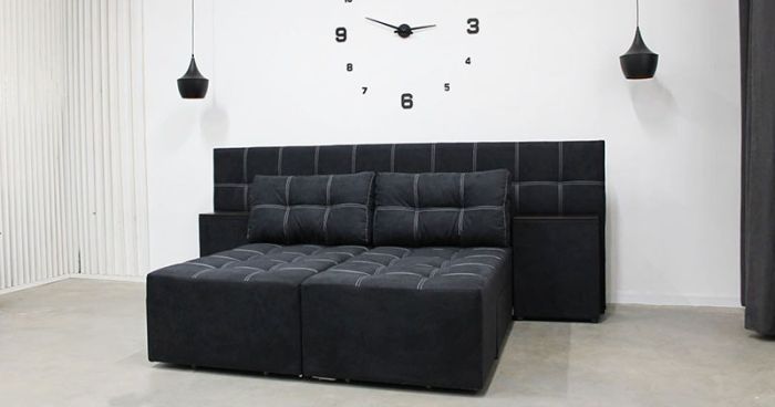 Диван трансформер Компакт 6 универсал (со спинкой, ящики-ниша, ниша в боковых тумбах) Прайм Т 2К — 89