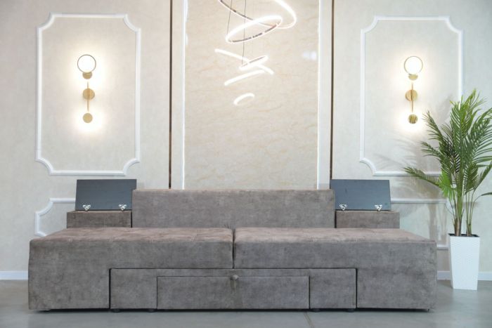 Диван трансформер Комбо 4 универсал (ниша в боковых тумбах + один ящик) - 89