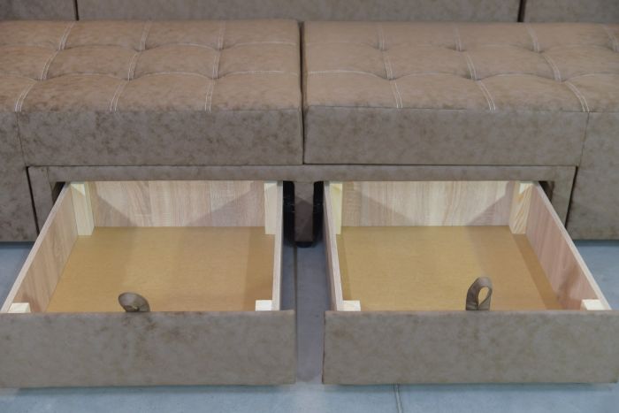 Диван трансформер Комбо 4 универсал (ниша в боковых тумбах + два ящика, ортопедическое спальное место, пружинная система Pocket Spring) - 89