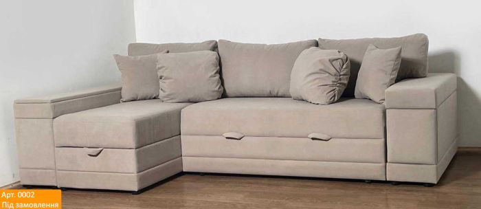 Угловой диван Бомонт (ниша + бар) - 107 