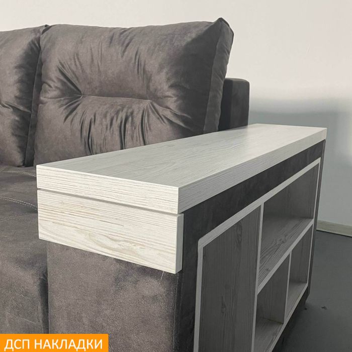 Угловой диван Неаполь 3 (бар, ниша + полки) Pocket Spring – 89 