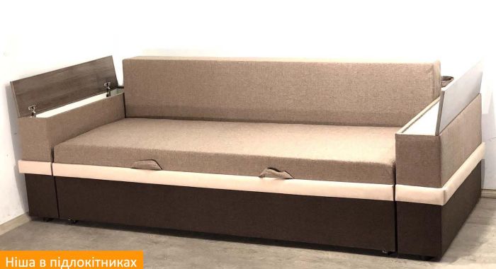 Диван Ланна New (ниша в подлокотниках), антикоготь, износостойкая оббивка - 107