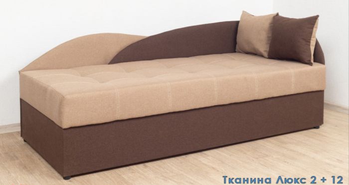 Односпальная кровать Малибу 800 на 1900, ткань рогожка - 101