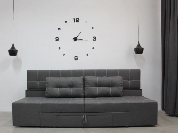 Диван трансформер Компакт 6 универсал (со спинкой, шухляда-ниша, ниша в боковых тумбах) ПТ 1К - 89