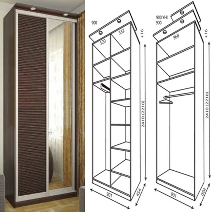 Шкаф купе 900-92