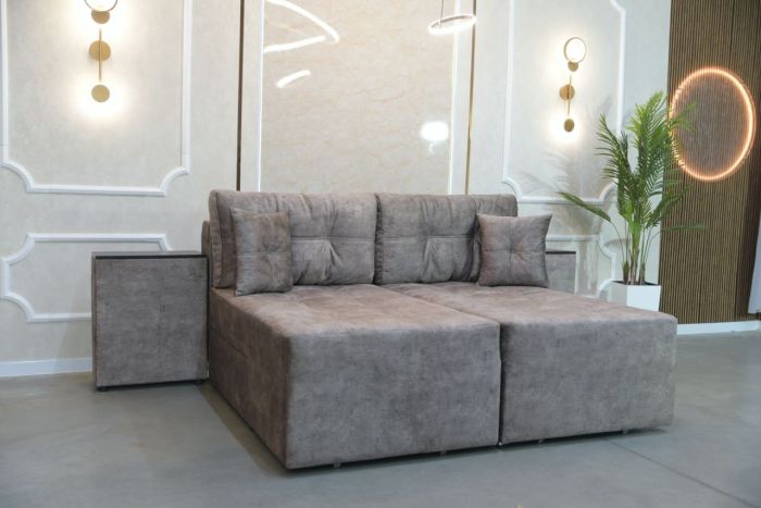 Диван трансформер Комбо 4 универсал (ниша в боковых тумбах + один ящик) - 89