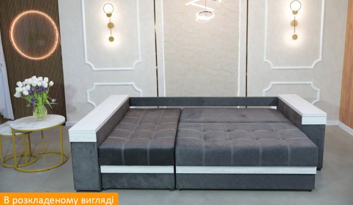 Угловой диван Неаполь 3 (ниша, бар + ниша) Pocket Spring – 89