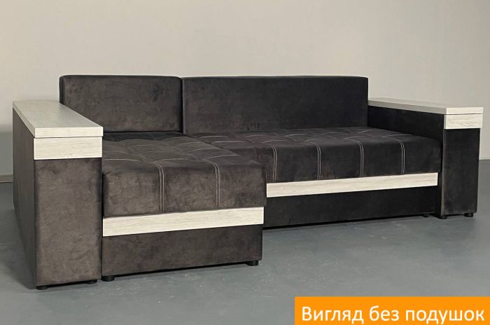 Угловой диван Неаполь 3 (бар, ниша + полки) Pocket Spring – 89 