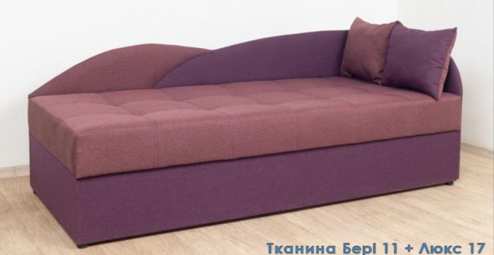 Односпальная кровать Малибу 800 на 1900, ткань рогожка - 101