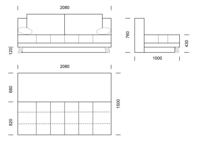 Диван Бона ЕВРО -16