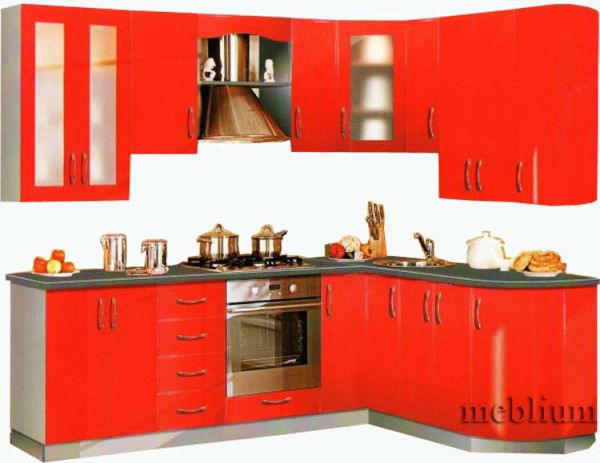 Кухня meblium 22-72. Фасад мдф пленка - от 4000 за 1 м.п.