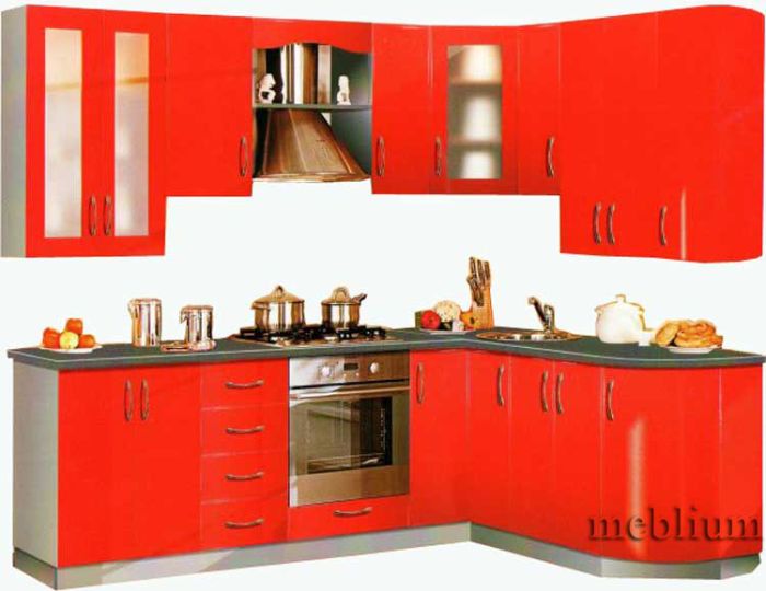 Кухня meblium 22-72. Фасад мдф пленка - от 4000 за 1 м.п.