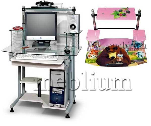 (СНЯТО С ПРОИЗВОДСТВА) Компьютерный стол С-2А Маша и Медведь-48