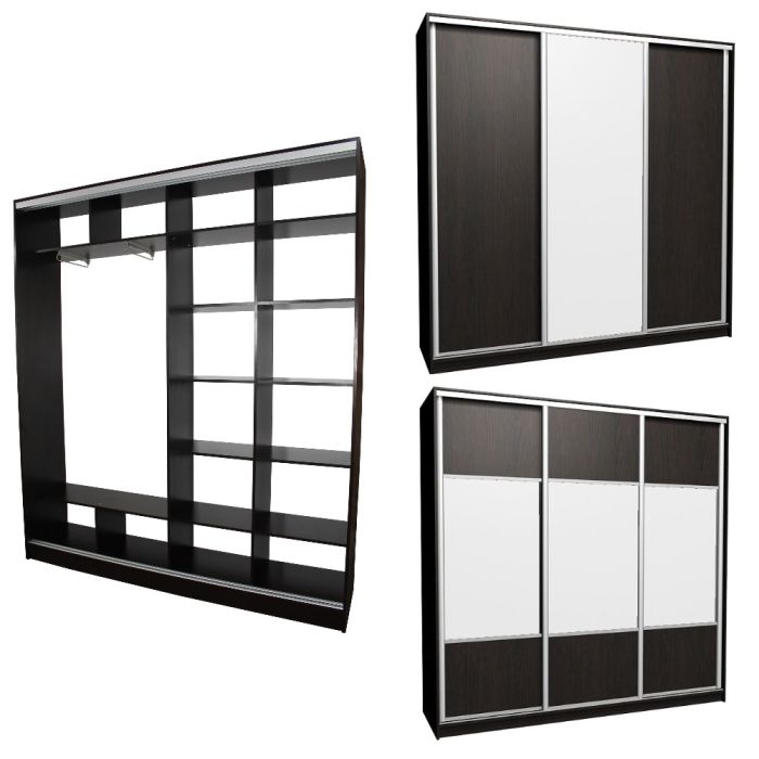 Шкаф-купе Эконом 2000 комбо Д-З (Два фасада)-20