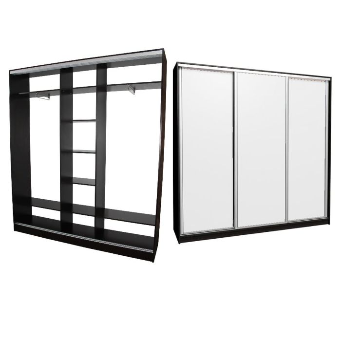 Шкаф-купе Эконом 2300 Зеркало (Три фасада)-20