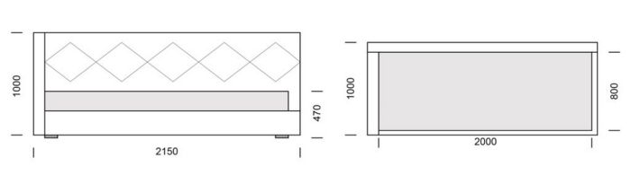 Кровать Ева 0,80 - 16