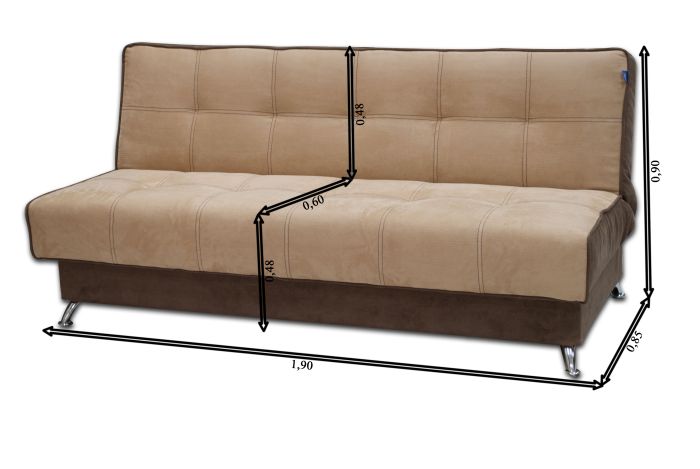 Диван Лукас-12 Нео лате + Нео шоколад