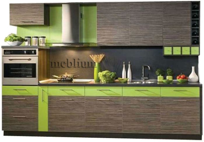 кухня meblium 33-72. Фасад шпон - от 18000 грн. за 1 м.п.