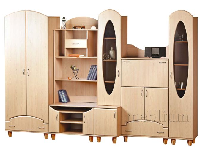 Стенка Калипсо МДФ-11 Бук Светлый