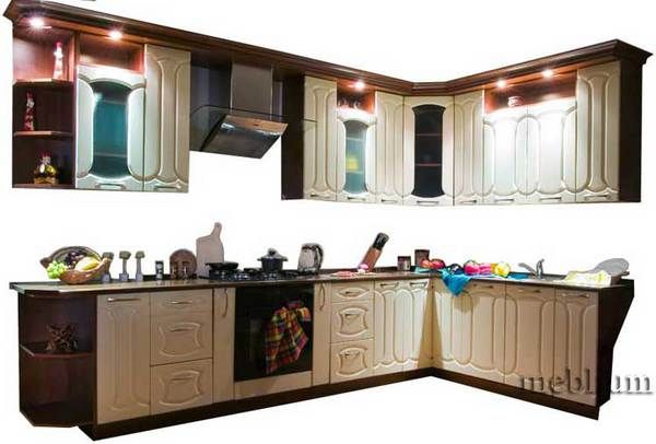 Кухня meblium 56-72. Фасад мдф пленка - от 4000 за 1 м.п.