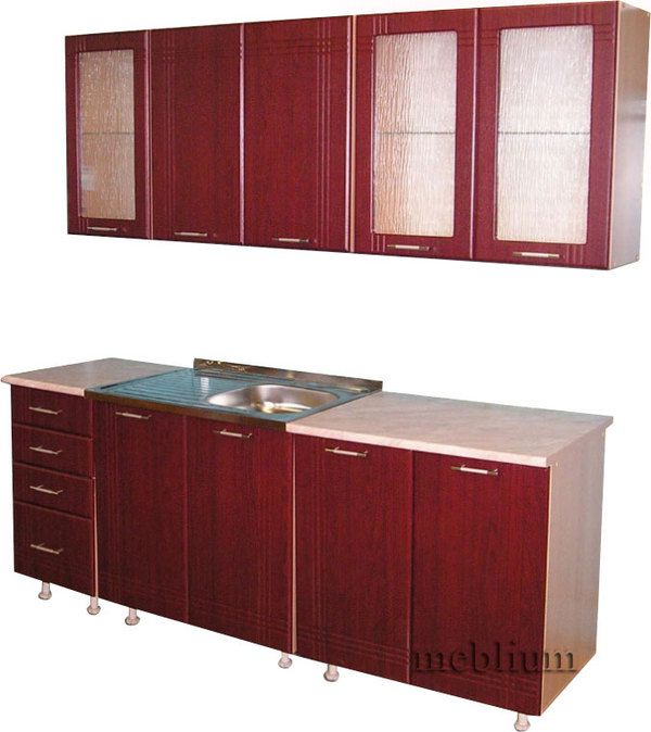 Кухня meblium 24-72. Фасад мдф пленка - от 4000 за 1 м.п.