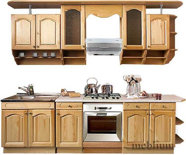 кухня meblium 94-72. Фасад дерево - от 18000 грн. за 1 м.п.