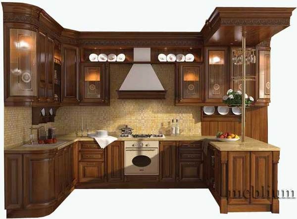 кухня meblium 58-72. Фасад дерево - от 18000 грн. за 1 м.п.