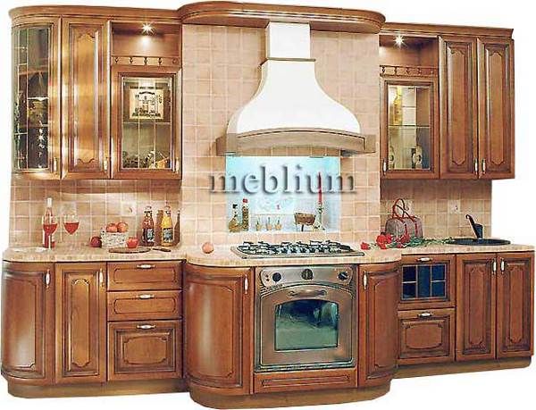 кухня meblium 63-72. Фасад дерево - от 18000 грн. за 1 м.п.
