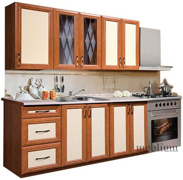 Кухня meblium 59-72. Фасад мдф пленка с рамкой - от 4300 за 1 м.п.