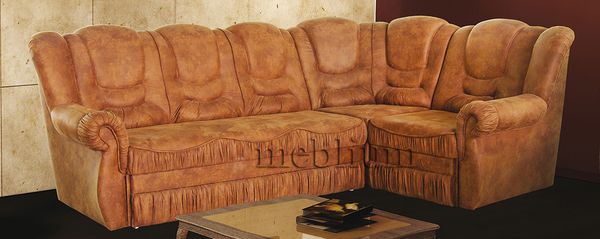 Угловой диван Мадрид-71 Альфа Коричневая